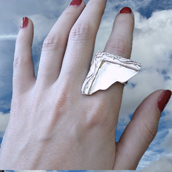 Mirror, Mirror on My Hand Cocktail Ring