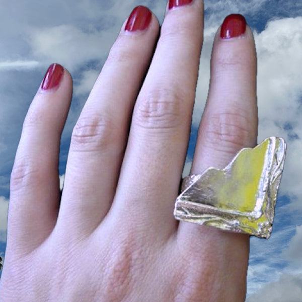 Mirror, Mirror on My Hand Cocktail Ring