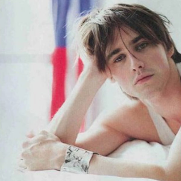 Iconic , Organic, Award-Winning Sterling Silver Scissorhands Cuff. Approximately 2-3/4" high but 7 inches from extended pieces---approximately 6" end to end before extender begins .Hand made in the USA. Hand-signed.Here, on actor/composer/musician Reeve Carney.