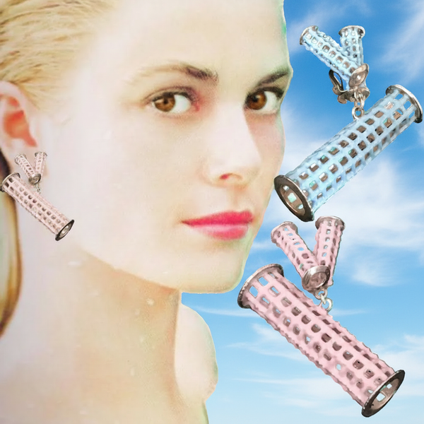 Sterling Silver Curler Earrings in COLOR