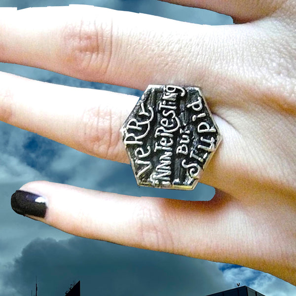 Verry Innnteresting, but Stupid Gumball Ring