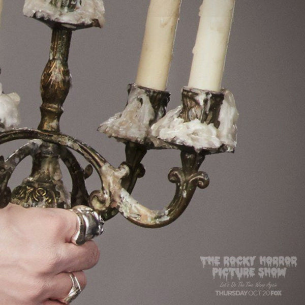 The Vintage Finished sterling silver Coffin nail and R rings worn by Reeve Carney as Riff Raff in the new Fox TV Rocky Horror Picture Show-Let's Do The Time Warp Again. Fables Jewelry by Marti Heil. Handmade in the USA.