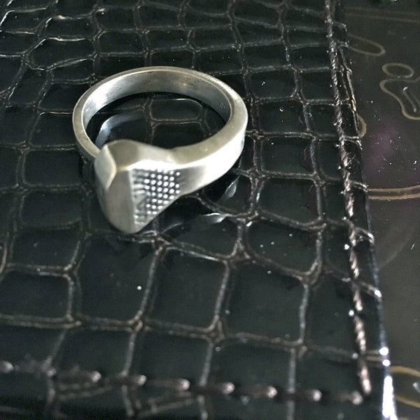 The Sterling Silver Coffin Nail Ring worn by Reeve Carney (Spider-Man/Penny Dreadful's Dorian Gray/Youth is Wasted as Riff Raff in Fox TV's Rocky Horror Picture Show. Fables Jewelry, Fablesintheair by Marti Heil. Handmade in the USA.