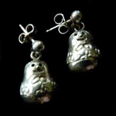 Small Russian Doll  (Matryoshka Doll) Pierced Earrings